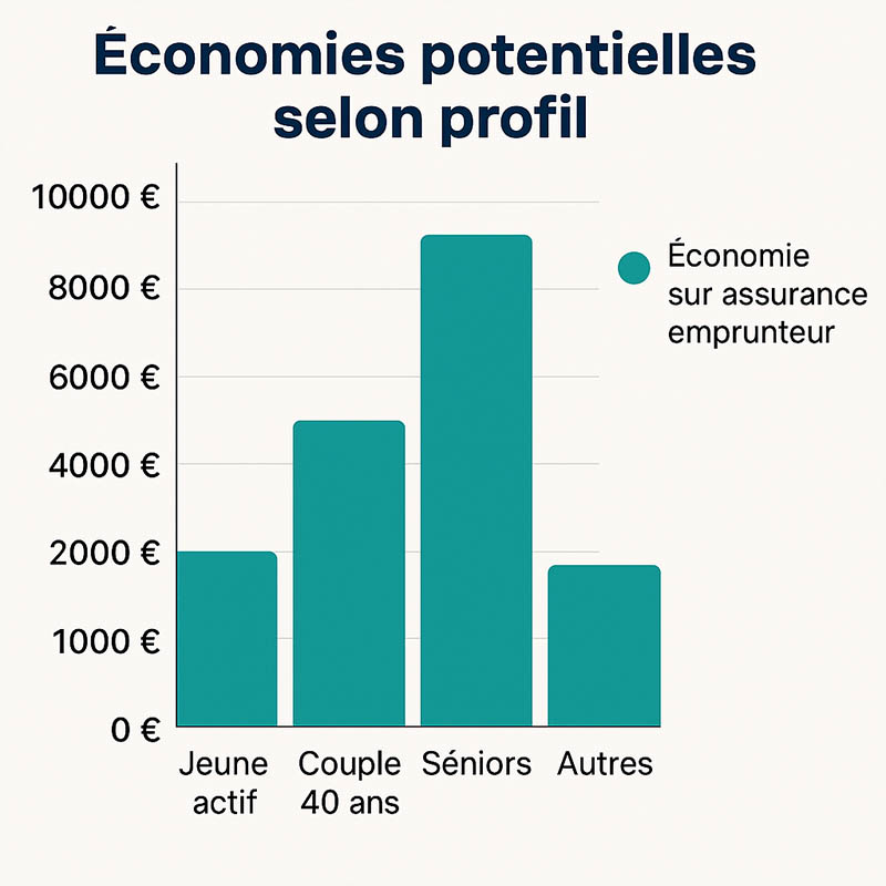 changer-assurance-pret-immobilier-illustration-économies-potentielle-profils