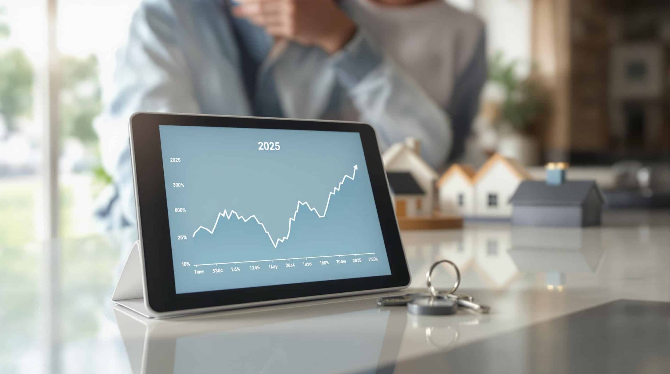 tablette-taux-immobilier-credit-2025-evolution